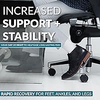 Vista 4 de CompressionZ 30-40 mmHg Knee High Compression Socks Men & Women Support Stockings for Travel, Nurses and Athletes Negro