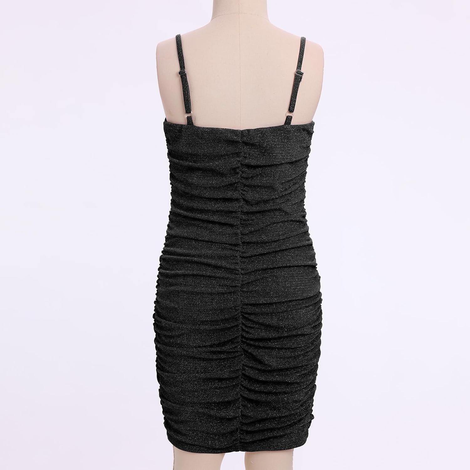 ODIZLI Girls Ruched Bodycon Teens Party Dress Mesh Sleeveless Pencil Short Dress Tight Dresses for Teens Holiday