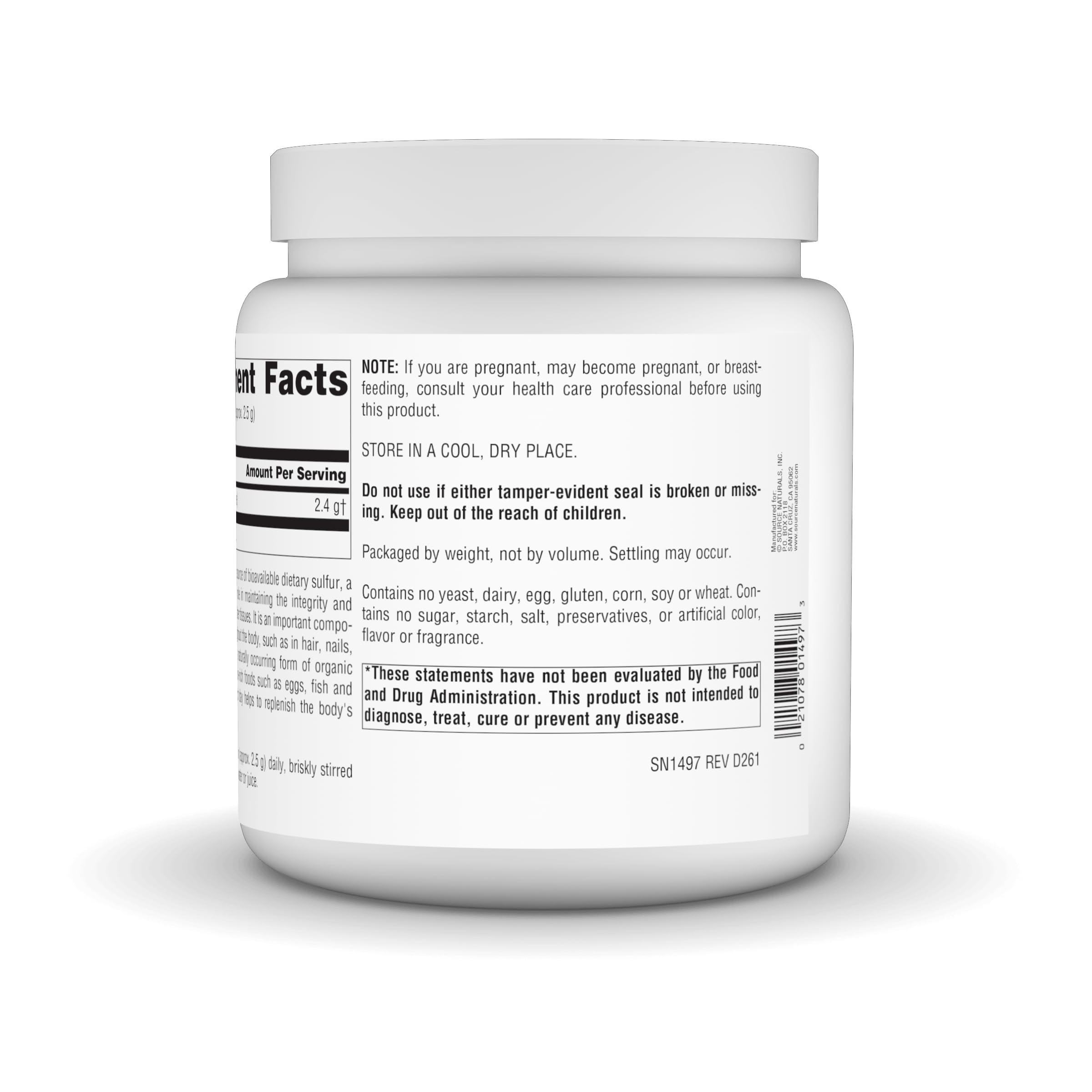 Source Naturals MSM (Methylsulfonylmethane) Net WT. 35 Ounce - Powder — Amazon image 4