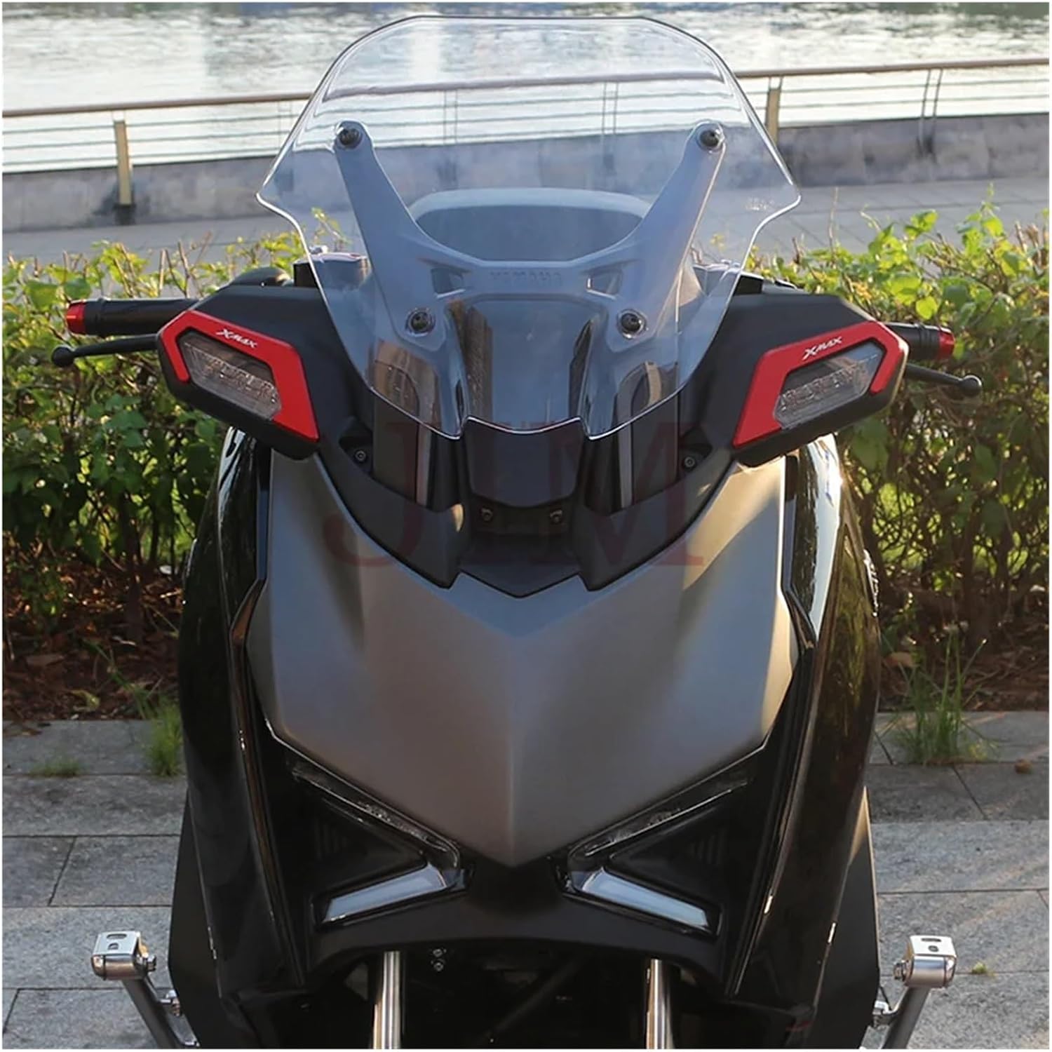 Motorcyle Accessories Front Turn Signal Light Protection Shield Guard Cover Aluminum Alloy Compatible With XMAX300 2025(Blue 1)