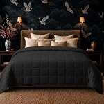 HomeSmart Weighted Blanket, King Size, 50lbs, 88x104, Black | Extra Heavy, Fits Standard and California King Beds