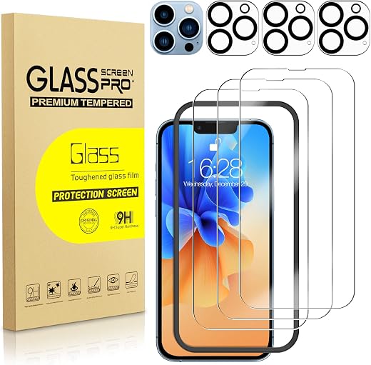 NatuBeau 3 Pack Screen Protector for iPhone 13 Pro Max 6.7