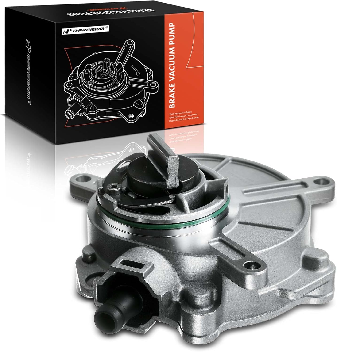 A-Premium Brake Vacuum Pump Compatible with Audi A4 2006-2008 A4 Quattro B7 B6 Series 2005-2008
