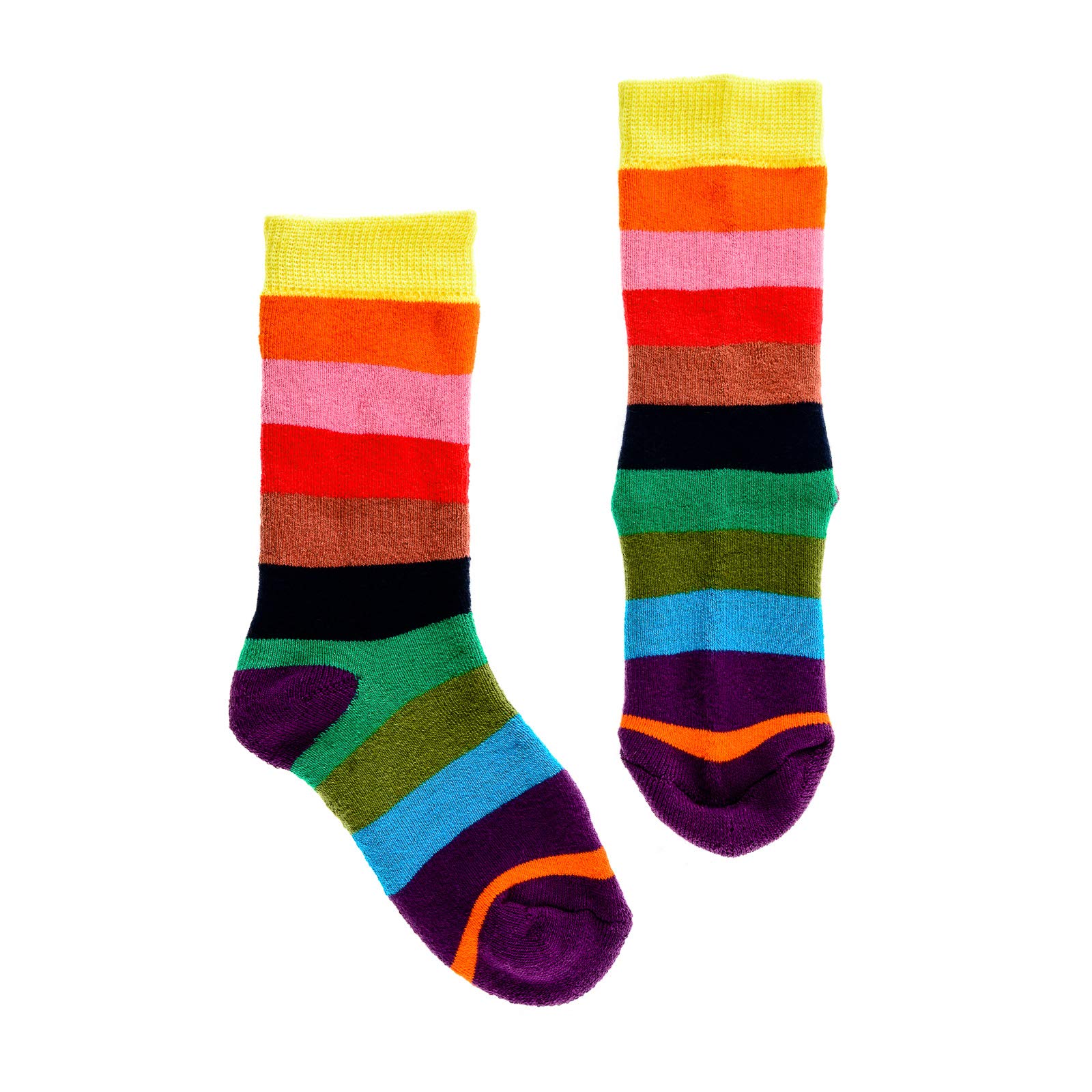 Squelch Thick & Cosy Welly Socks for Children - perfect for wellies, hiking or skiing (UK, Numeric, 11, 13, Regular, Rainbow)