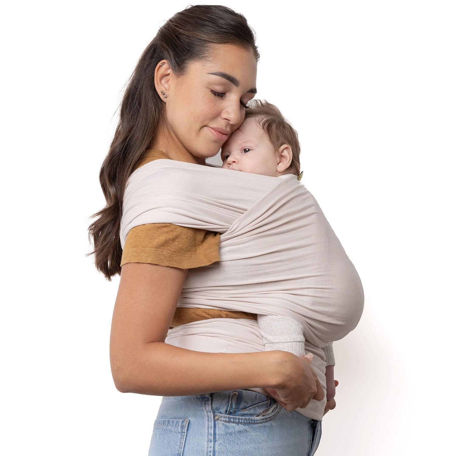 Boba Baby Wrap Carrier – Original Baby Sling Carrier for Newborns (7–35 lbs), Soft, Secure, Hands-Free & Ergonomic, Ideal for Comfortable Bonding, New Parents (Beige) Boba Baby Wrap Carrier – Original Baby Sling Carrier for Newborns (7–35 lbs), Soft, Secure, Hands-Free & Ergonomic, Ideal for Comfortable Bonding, New Parents (Beige)