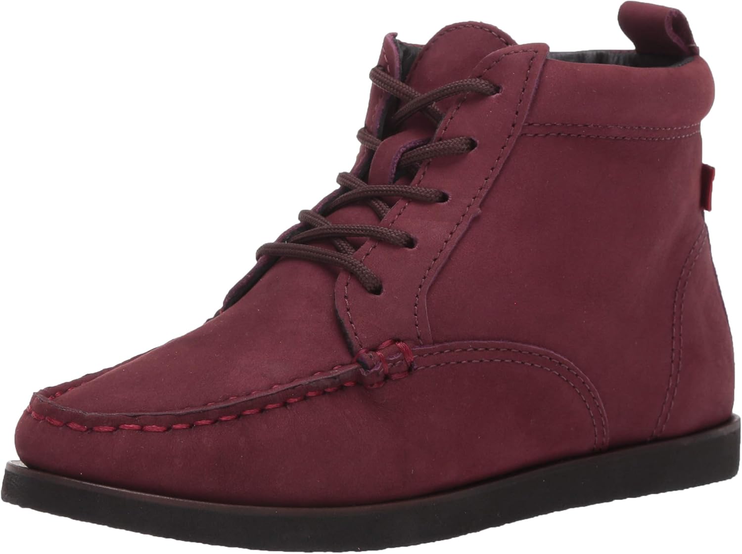 Marc Joseph New York Unisex-Kid's Leather Made in Brazil Lightweight Chukka Ankle Boot, Wine Nubuck, 3 M US Little Kid