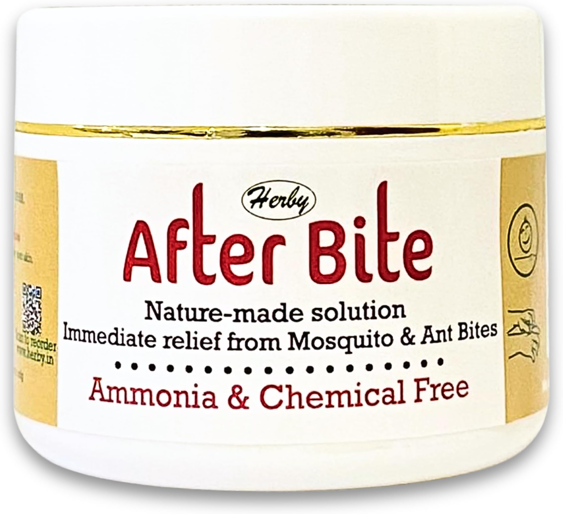 Herby After Bite Gel For Babies - For Mosquito Bites & Rashes - Easy to Apply - Non Greasy - 100% Herbal & Ayurvedic - 50g