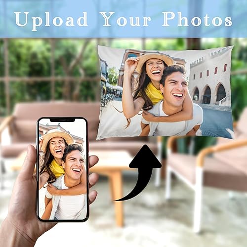 Miniatura 2 de Almohada personalizada, funda de almohada personalizada, almohadas personalizables con imagen, fundas de almohada personalizadas para Navidad,