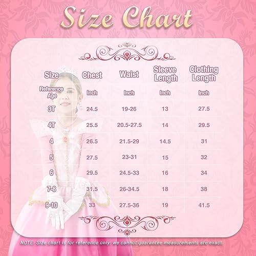 Miniatura 5 de Light Up Princess Dresses for Girls, Princess Dress Up Costume with 6-Pack Accessories