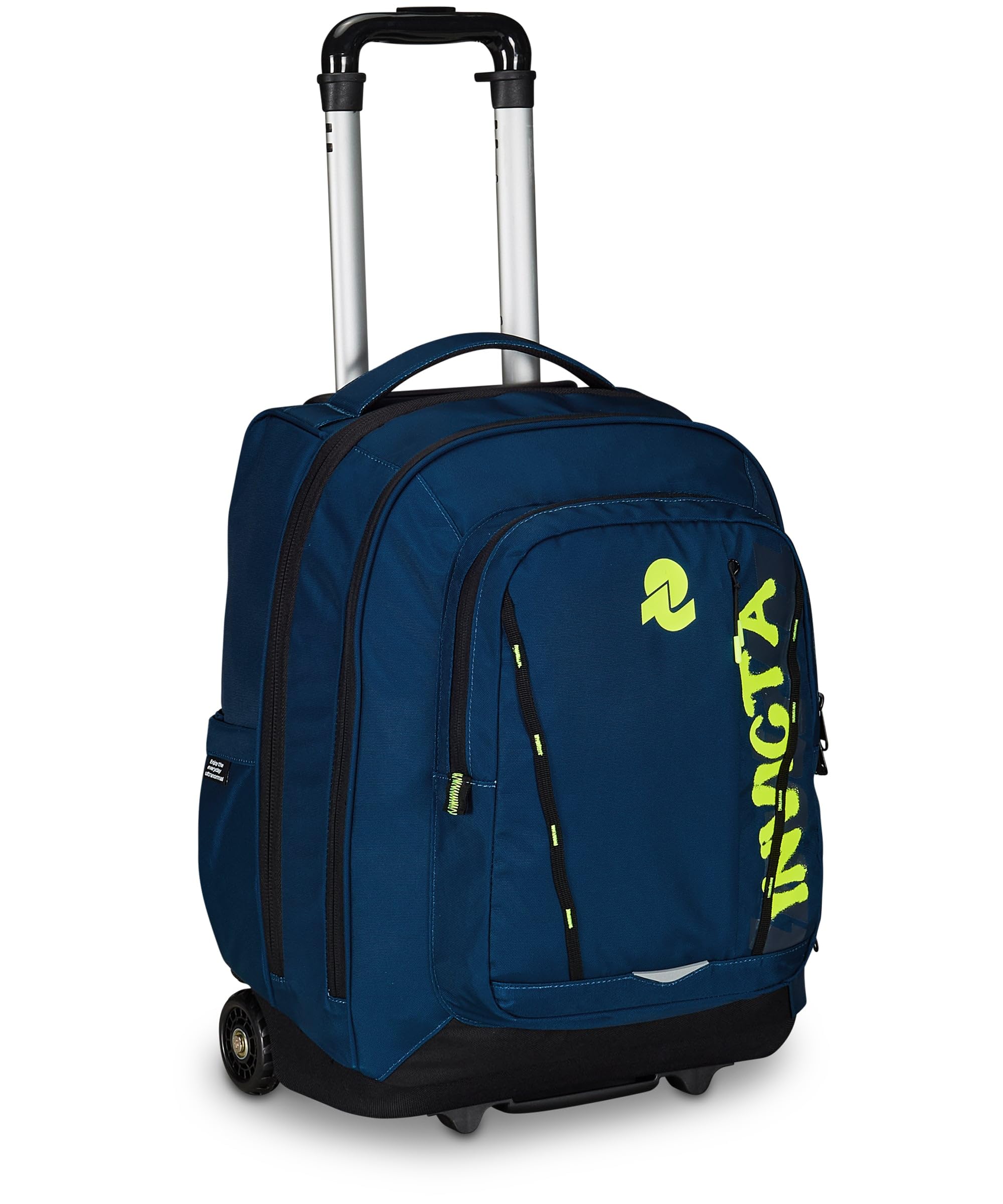 Invicta Trolley Scuola Bump Change Line Color, Blu, 2 in 1, Zaino Doppio Scomparto Con Carrello Fisso, Tasca PC e Borraccia, Organizer e Crossover System, Viaggio
