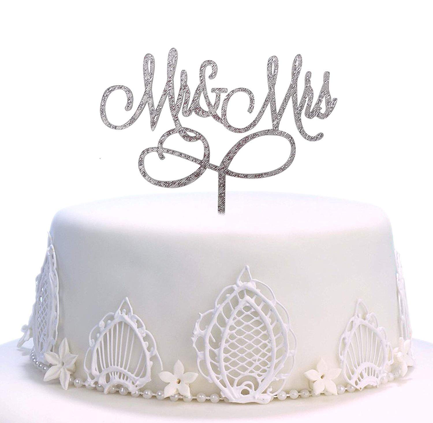 Acryl Kuchenaufsatz 'Mr & Mrs' - Goldene Hochzeits-Deko Für Torte, Verlobung & Jahrestag