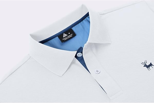 SwissWell Polo Manga Corta para Hombre Polo Shirt de Secado Rápido Polo de Golf Verano Outdoor Transpirable Camisetas - 2