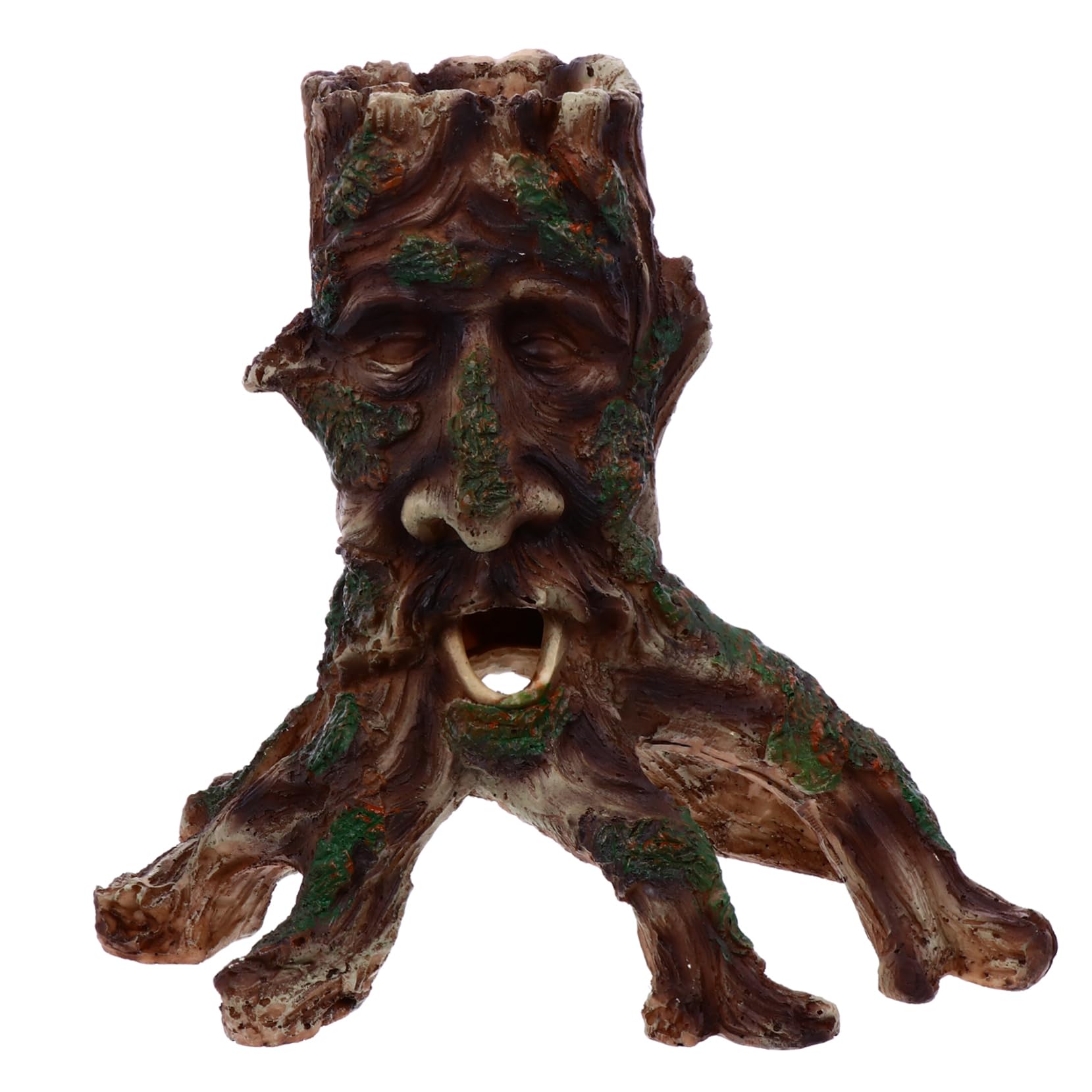Happyyami Ornements pour Aquarium Flotté Décorations Habitat de Poisson Ornements Forme de Visage pour Aquariums Eau Douce