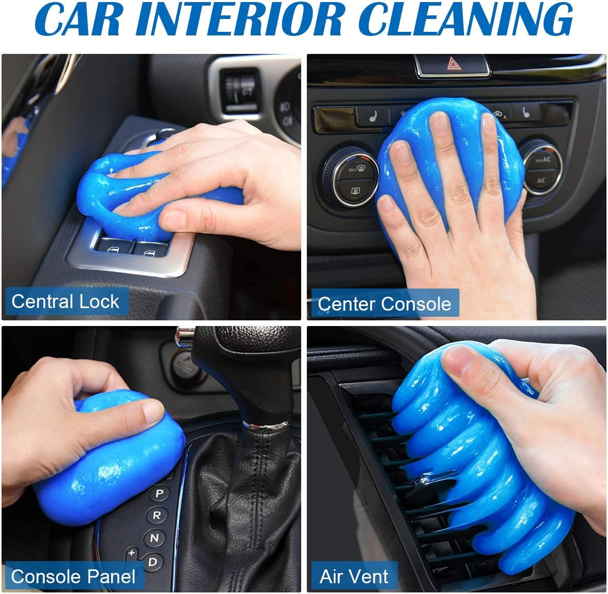 Cleaning Gel,Car Detailing Putty Cleaning Putty Gel Auto Detailing Tools,Car Interior Cleaner Dust Cleaning Mud,Keyboard Cleaner for Auto Vent Laptop Home (1 PCS) : Automotive