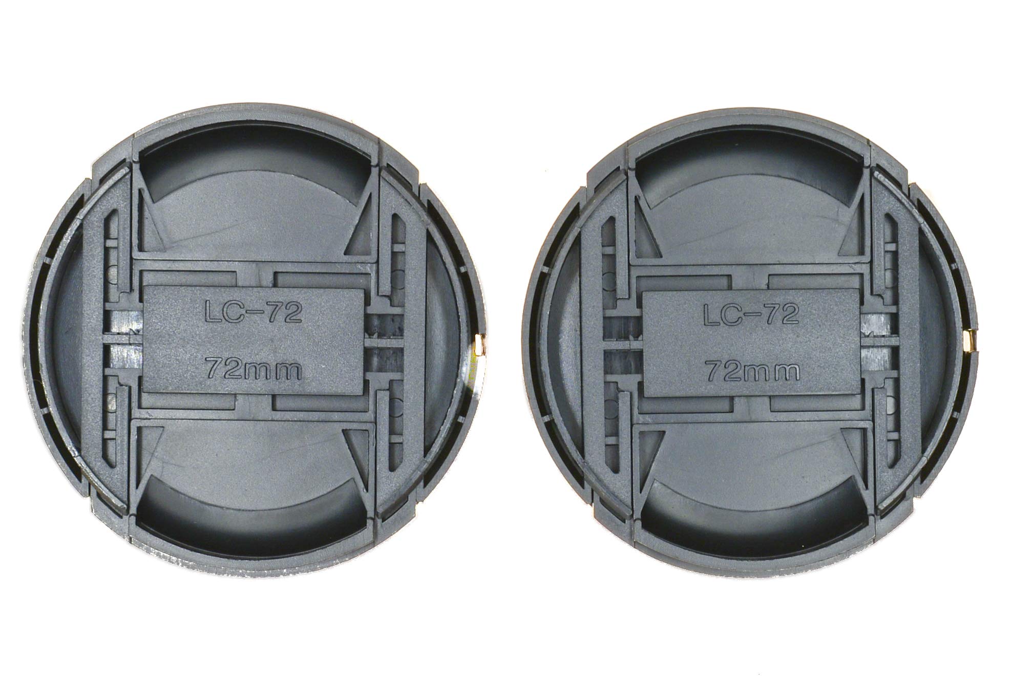 PROtastic® Objektivdeckel 72 Mm (2 Stück) – Federbelasteter Klemmdeckel, Passend Für Nikon, Canon, Pentax Uvm.