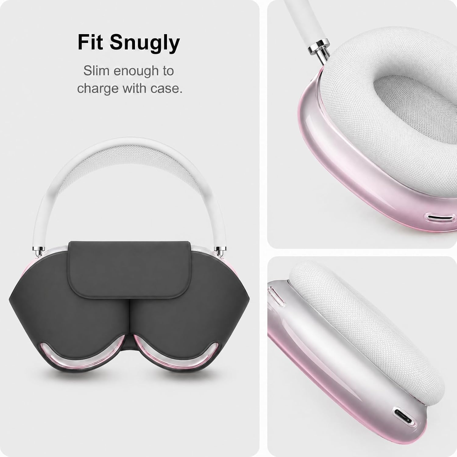 MOLOPPO Case Cover for AirPods Max 2/1 (2026/2024/2020), Gradient Pink image 4