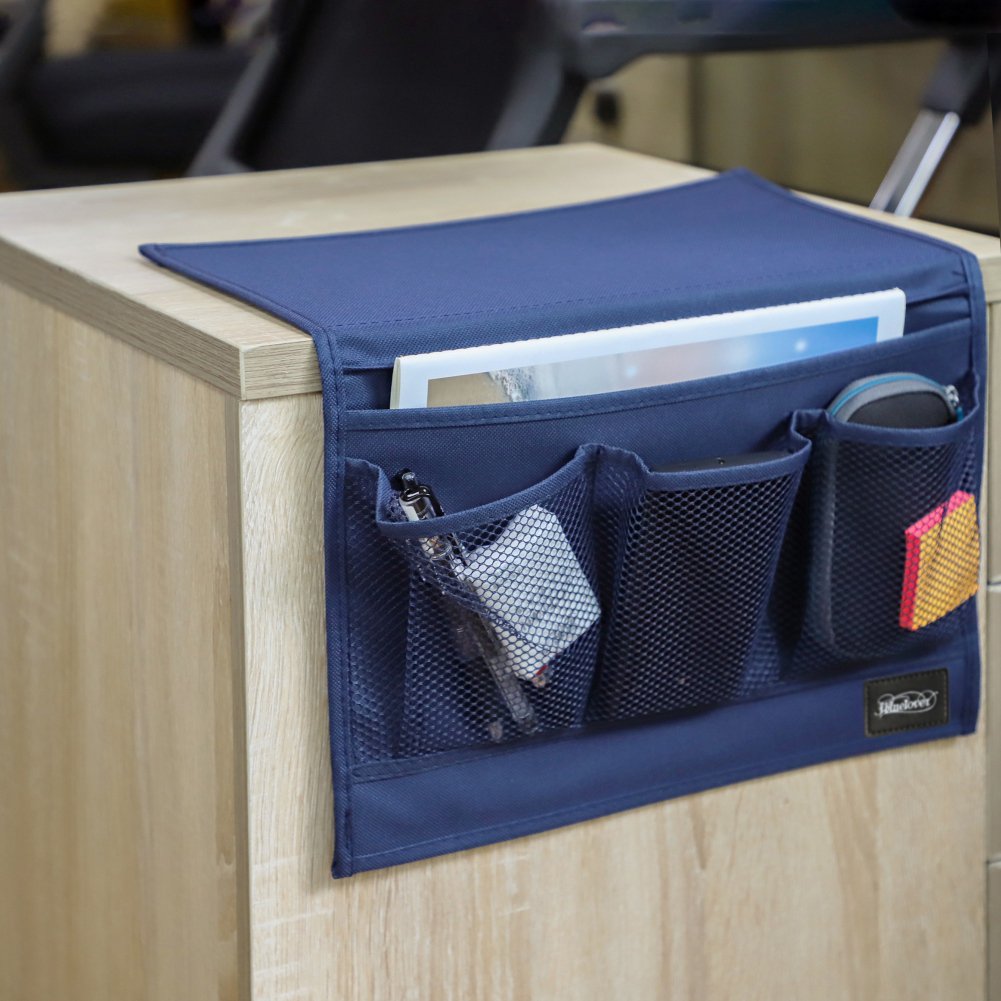 JNGUOSICN Beside Storage Bag Oxford Hanging Organizer Bags Storage Pocket Beside Organizer Bag Holder Pouch For Book Phone With Pocket For Beside Table Organizers For Bedroom Couch Sofa - Image 4