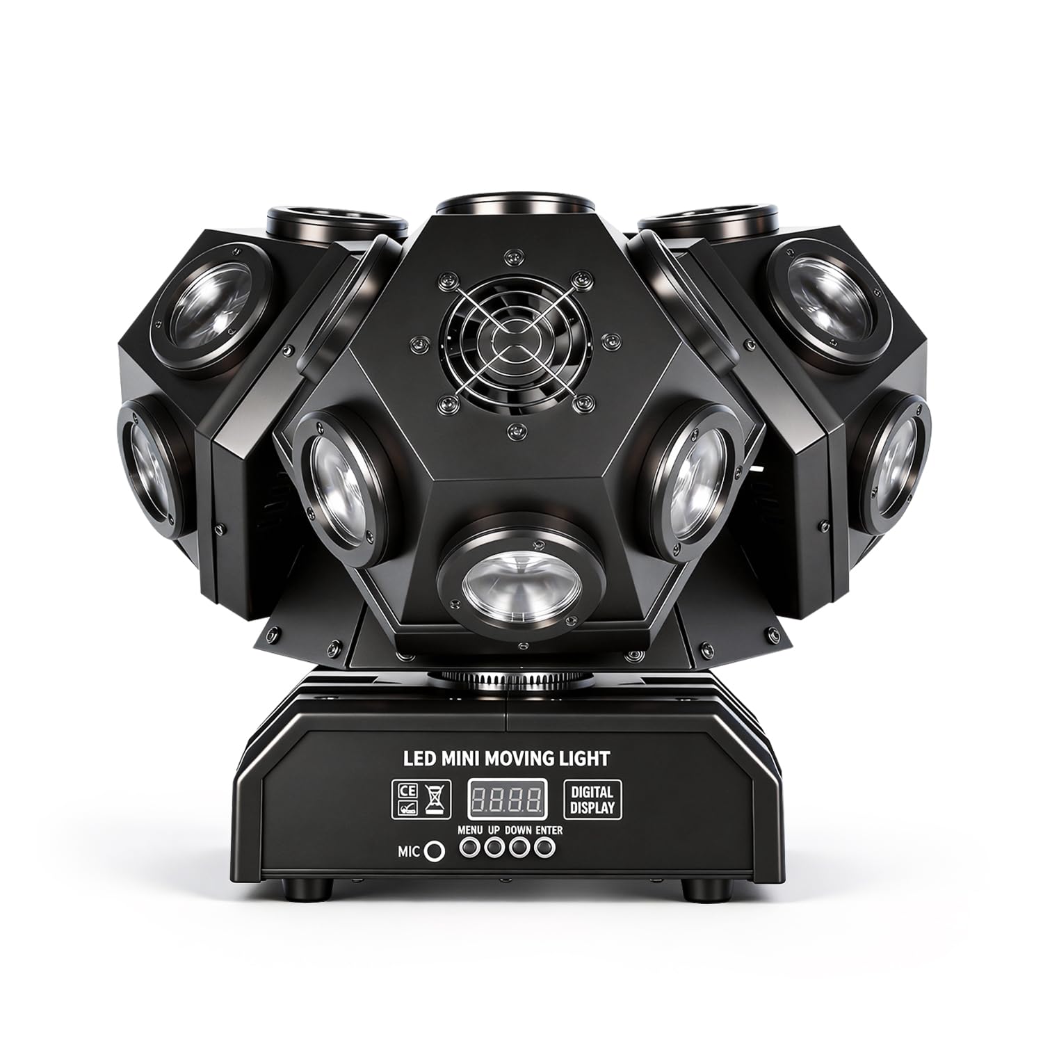 U King 120W LED RGBW Moving Head Lights - 7 Colors, 7 Gobos