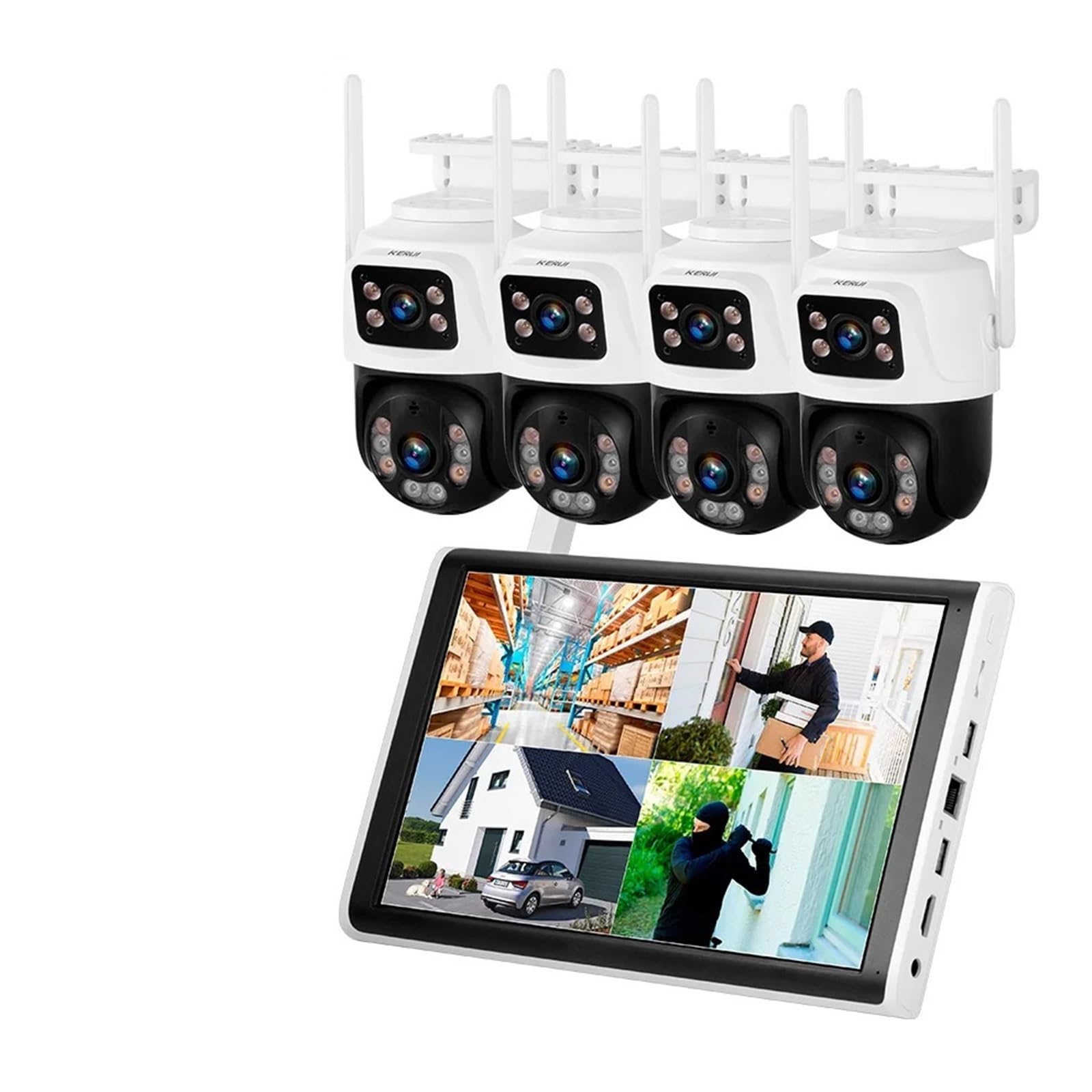Caméra IP WiFi 6MP HD H.265 PTZ 8CH