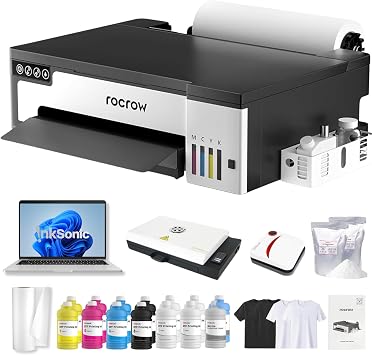 InkSonic L13 DTF Printer, A3 DTF Printer Bundle, 13" Easy Lightweight T Shirt Transfer Printing Machine with XP600 Printhead, L18058, Direct to Film