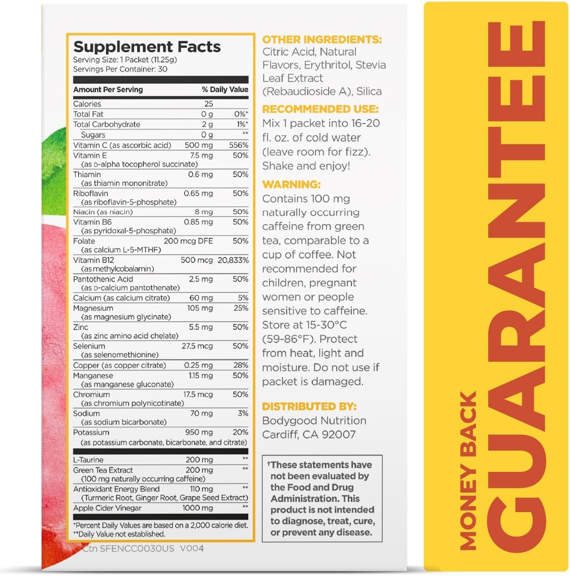Pureboost Superfoods Clean Energy Booster with Apple Cider Vinegar. Refreshing Energy Drink Mix with 1,000 mg of ACV with The Mother. Sugar-Free, No Sucralose (Cider Crush, 30 Count)