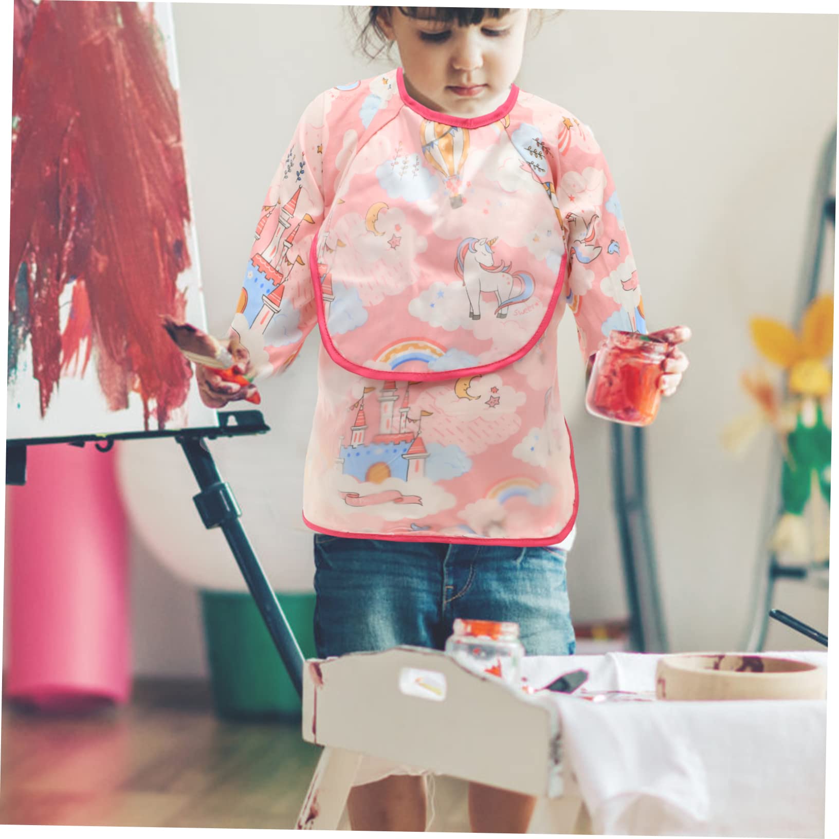 ibasenice tute per bambini bavaglini per i più piccoli bavaglini in cotone bavaglini sbavati abbigliamento clothes bavaglino impermeabile per bambini comodo bavaglino rosa