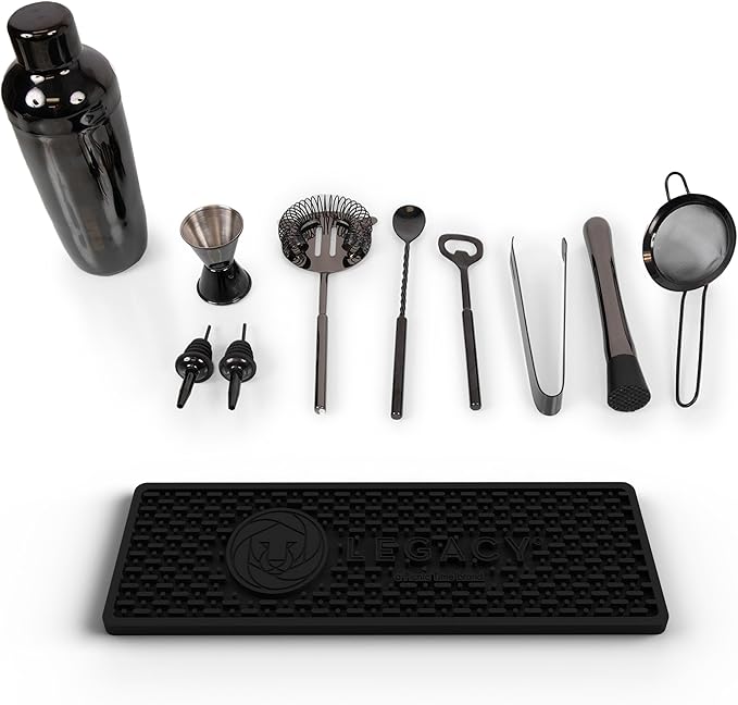 Set de Bar Old Fashioned PICNIC TIME con Coctelera y Estuche de Madera miniatura 8