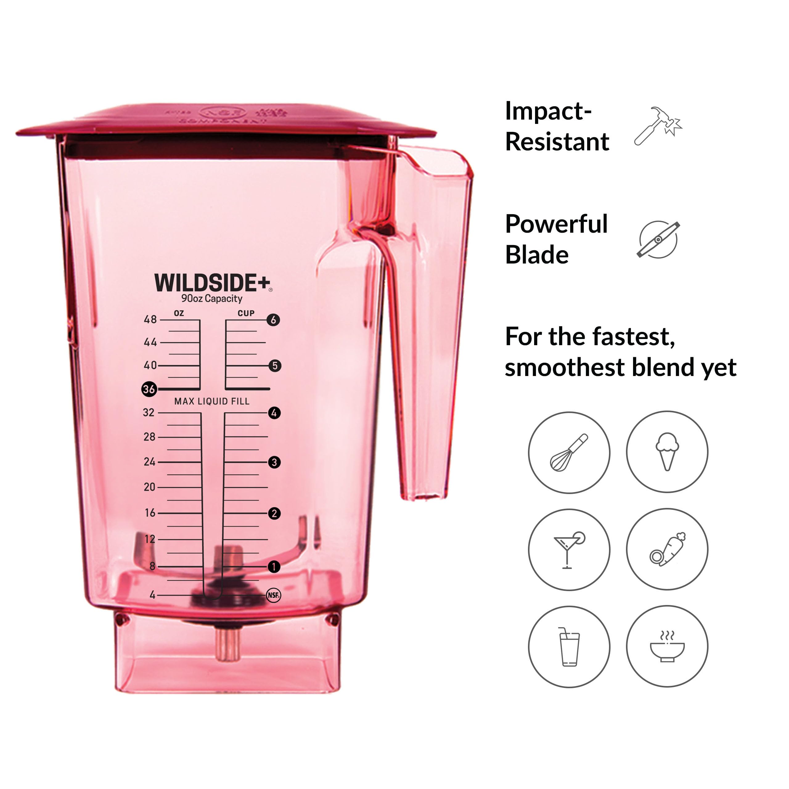 Amazon.com: Blendtec 90 oz WildSide Jar, Commercial Grade - Five