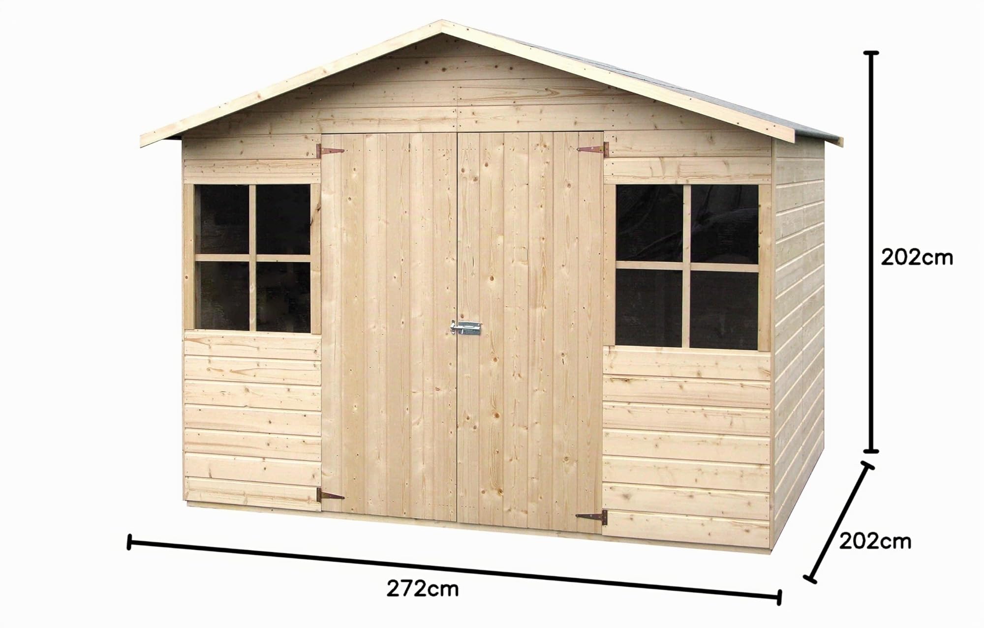 Riparo da giardino Lopun, in legno, 12 mm, 4,96 m²
