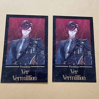 XSOLEILヴェールヴァーミリオン 1周年チェキ風カード NIJISANJI EN「XSOLEIL 1st Anniversary」＆「NIJISANJI EN Unit