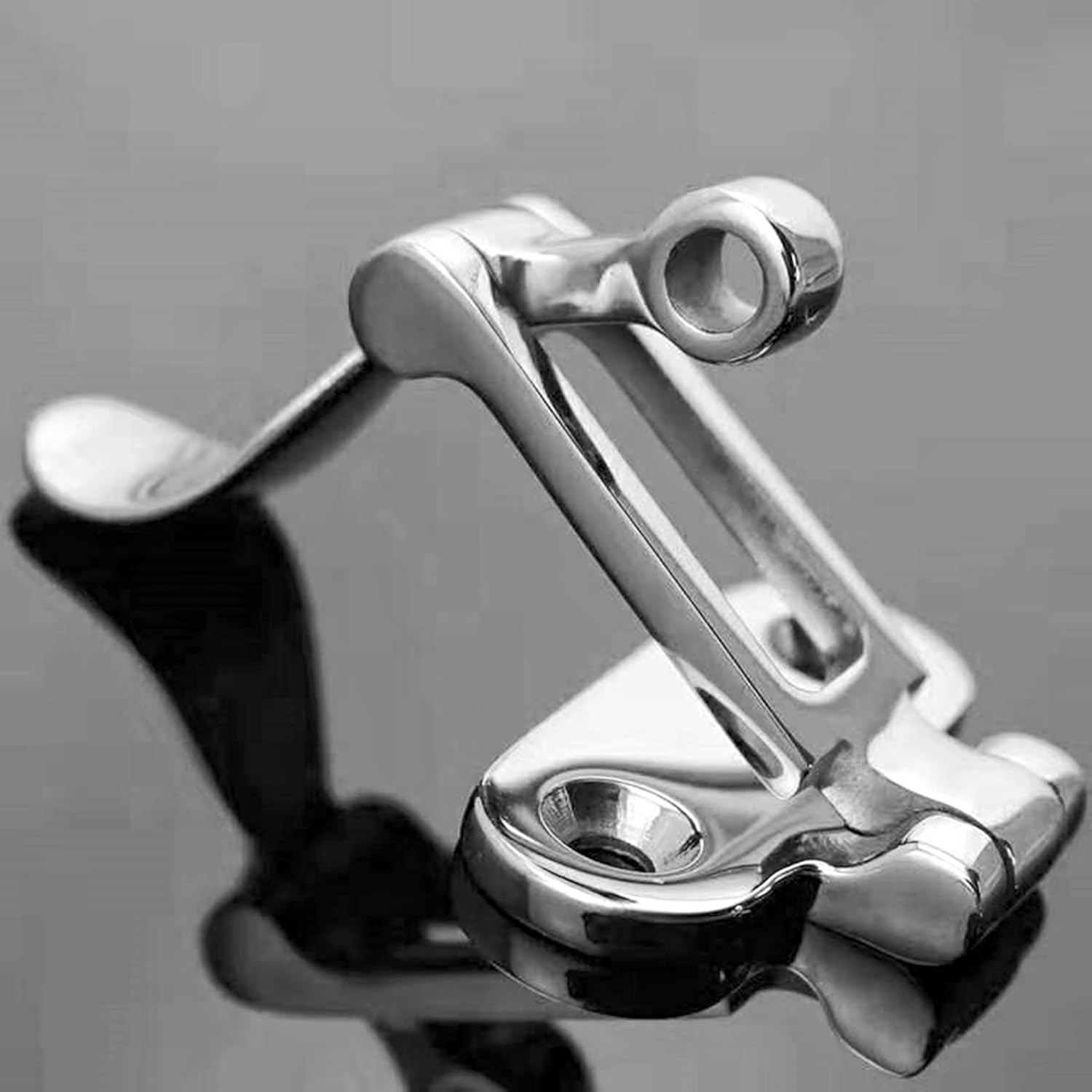 Boat Door Hatch 316 Stainless Steel Anti-Rattle Latches, Marine Grade Lockable Hold Down Clamp Latches (4 Pcs)