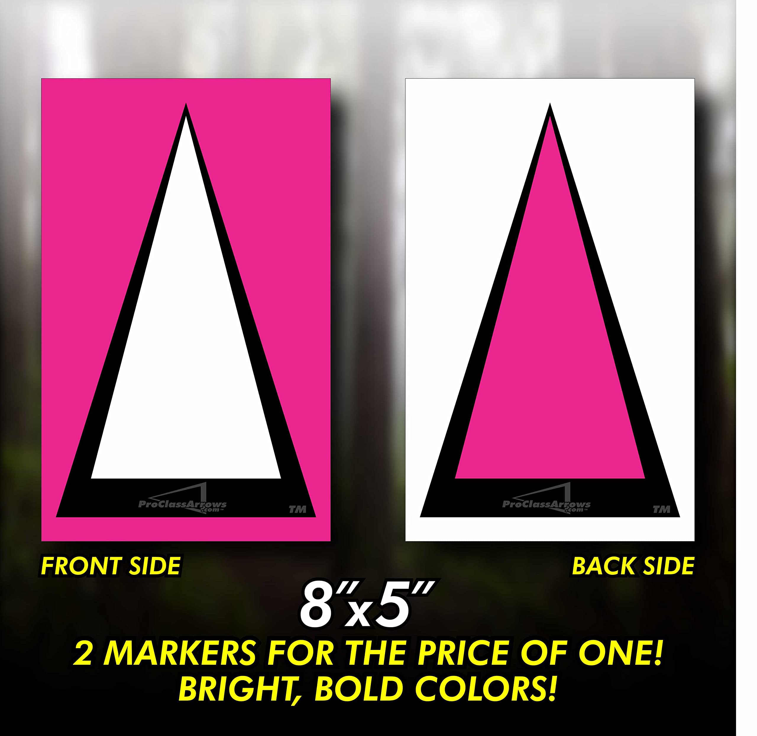 Pro Class Arrows Race Course Trail Marker; 150 Pack; 8"x5"