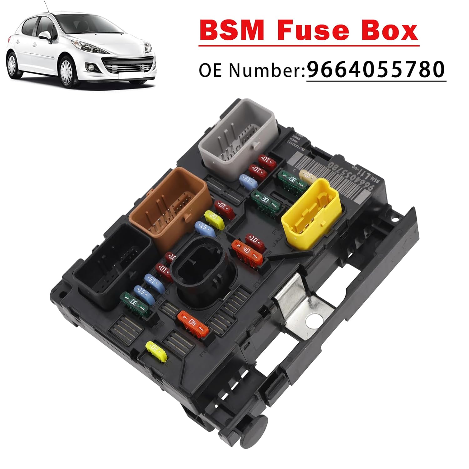 MAD HORNETS BSM L11 9664055780 Fuse Box for Peugeot 207 307 406 Partner