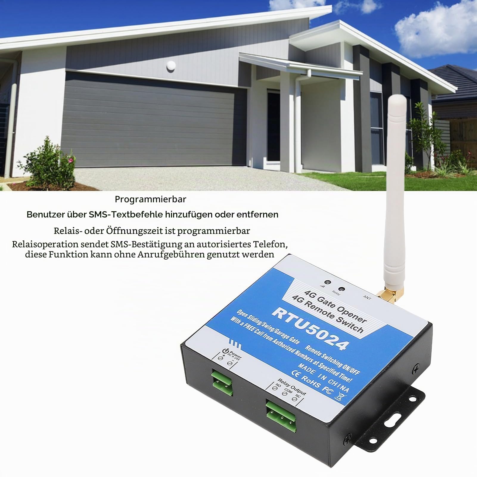 GSM Toröffner RTU5024 4G SMS Smart Alarm Smart ID Erkennung WiFi Fernbedienung GSM Fernbedienung Toröffner