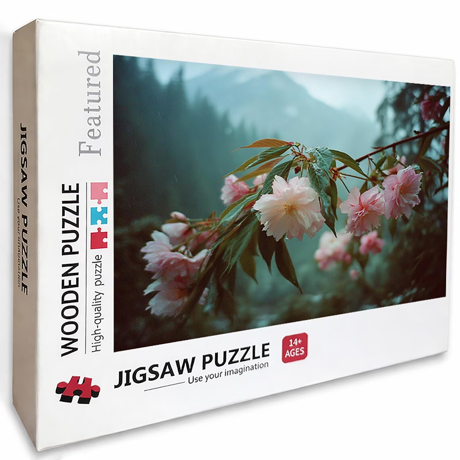 Puzzle 2000 elementów dla dorosłych roślin, drewniane puzzle 99 x 70 cm, dla mężczyzn kobiet starszych seniorów, części ściśle do siebie pasują, dekompresja, dekoracja ścienna, prezenty dla