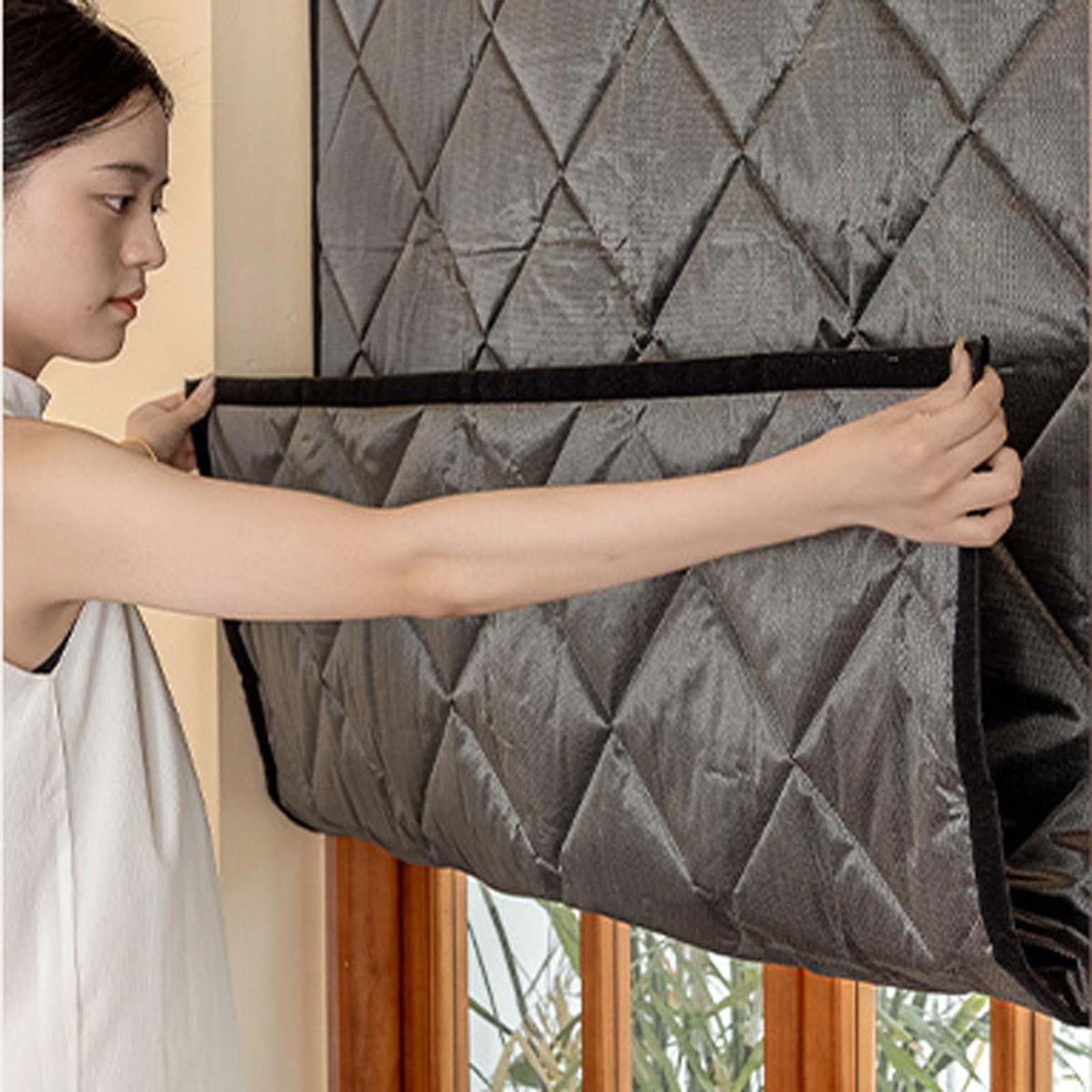 Kit Isolamento Termico Finestre, Pannelli Isolanti Termici per Interni Finestre, Tenda Invernali Antivento ed Isolante Termico Copertura per Finestra, Paraspifferi Finestre(90cmx150cm)