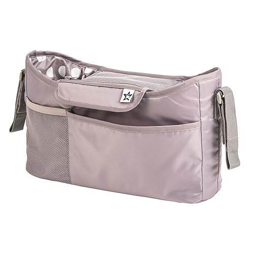 Miniatura 2 de Tiny Twinkle Organizador universal para cochecito con correa ajustable, impermeable, para cochecitos de bebé, Nuna, Graco, Donna y Bugaboo (Luna