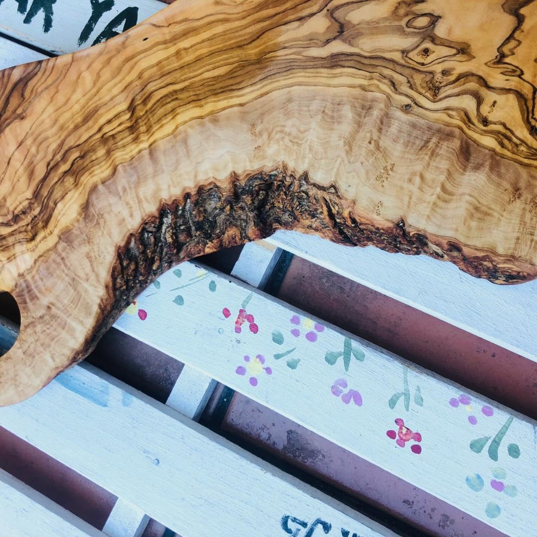 Amazon.co.jp: オリーブの木 個性あふれる1点もの溝付き どっしりと  