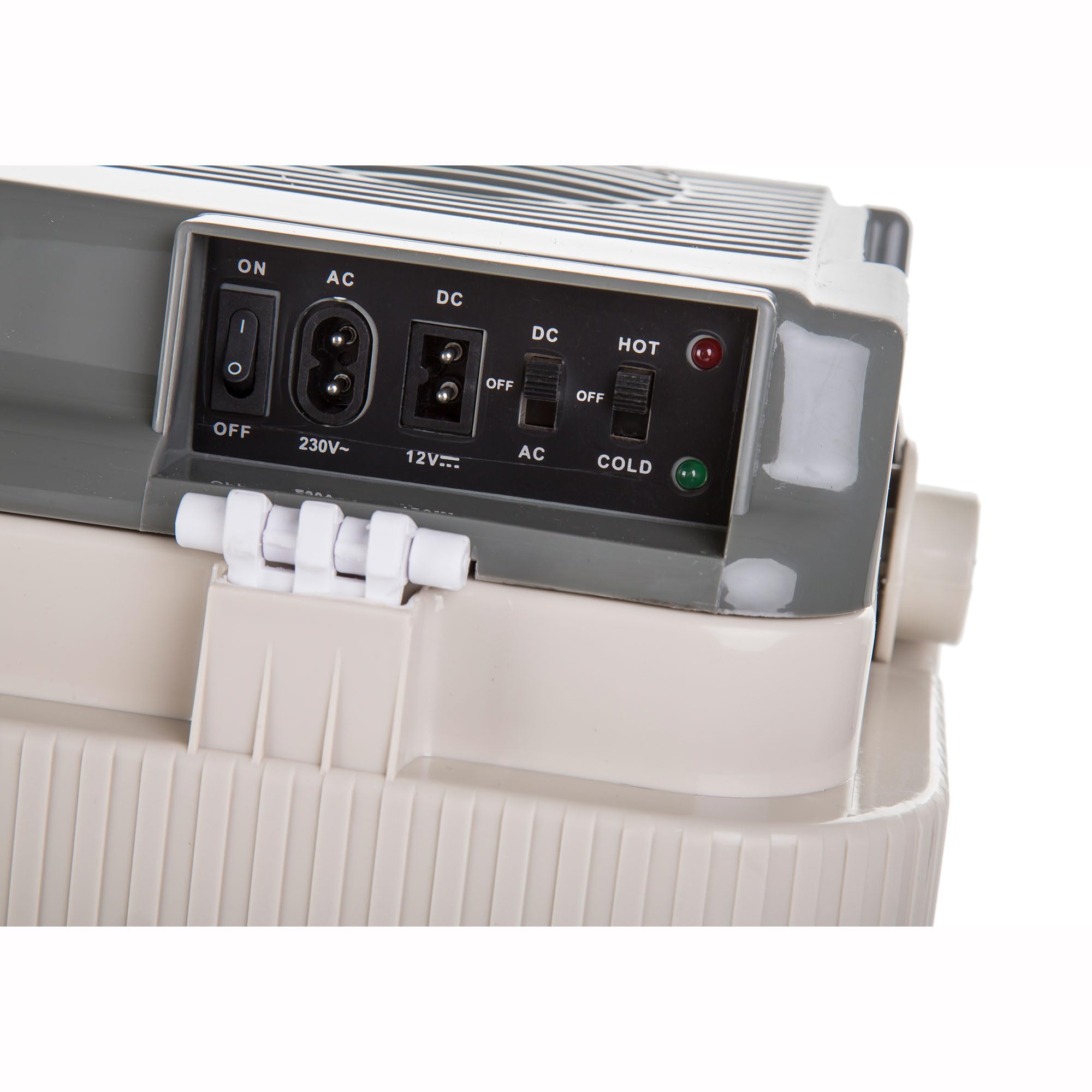 briebe Camp Nevera Portátil Eléctrica 21 litros, Coche, Camping, Viaje, 12V / 220V, Refrigera, Mantiene el Calor, Bajo Consumo, Gris, CF1151