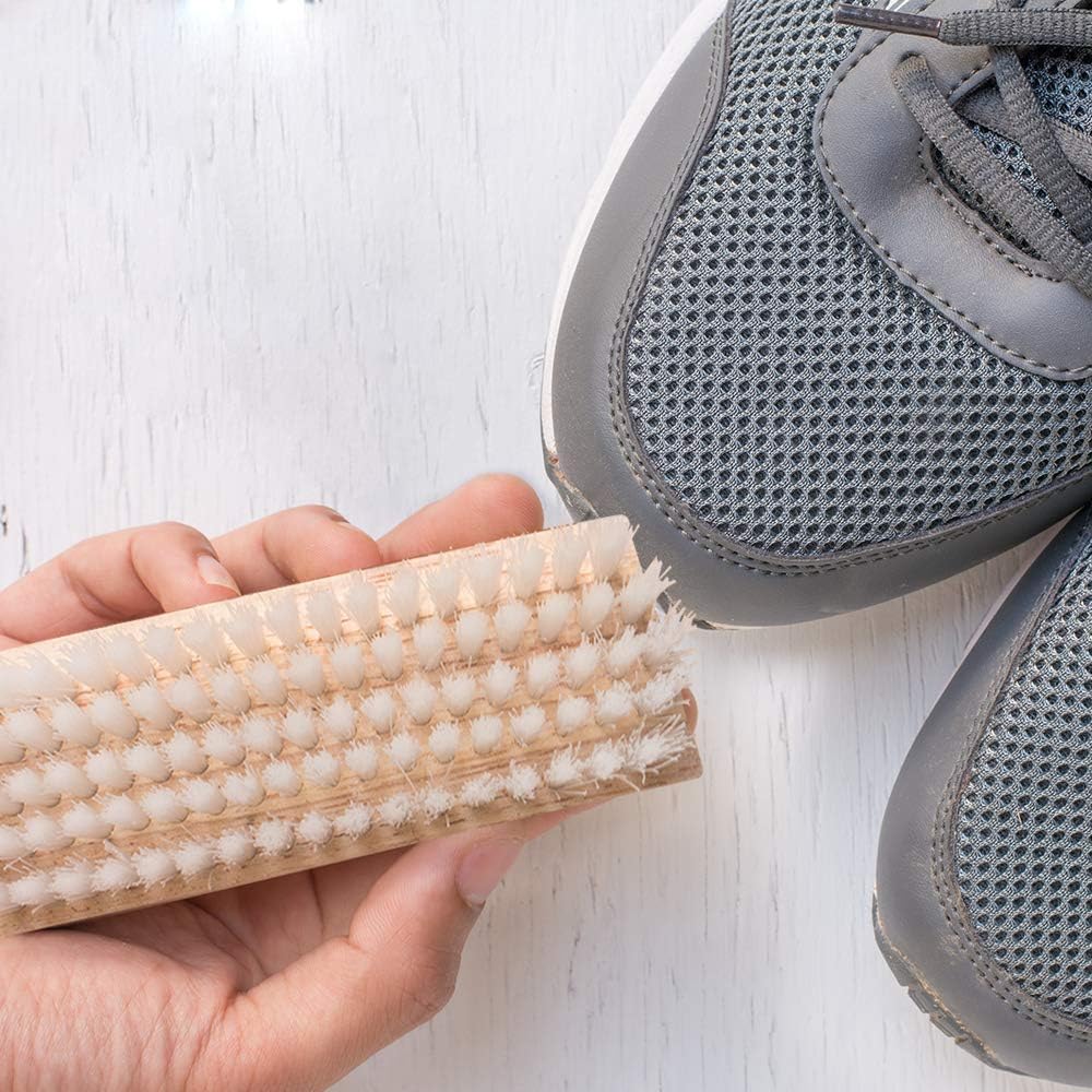 Sneaker Cleaner Brush/Cleaning Brush Premium Double Sided Wooden Shoe Care Brush Made with Nylon