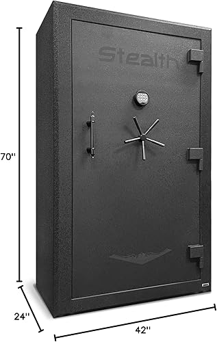 Miniatura 10 de Stealth Premier PR50 - Caja fuerte para pistola para 50 rifles y pistolas, construida extremadamente resistente, 90 minutos de protección contra