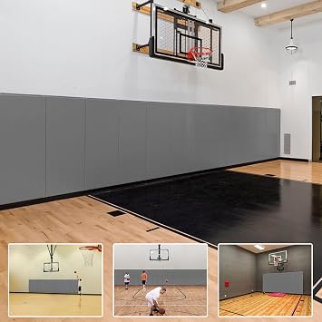 2"/4" Thick Foam Protection Wall Pad,Gym Basketball-Court Protectors,Durable Waterproof Padding for Wall-Mounted Basketball Hoops60" L x 20" W...