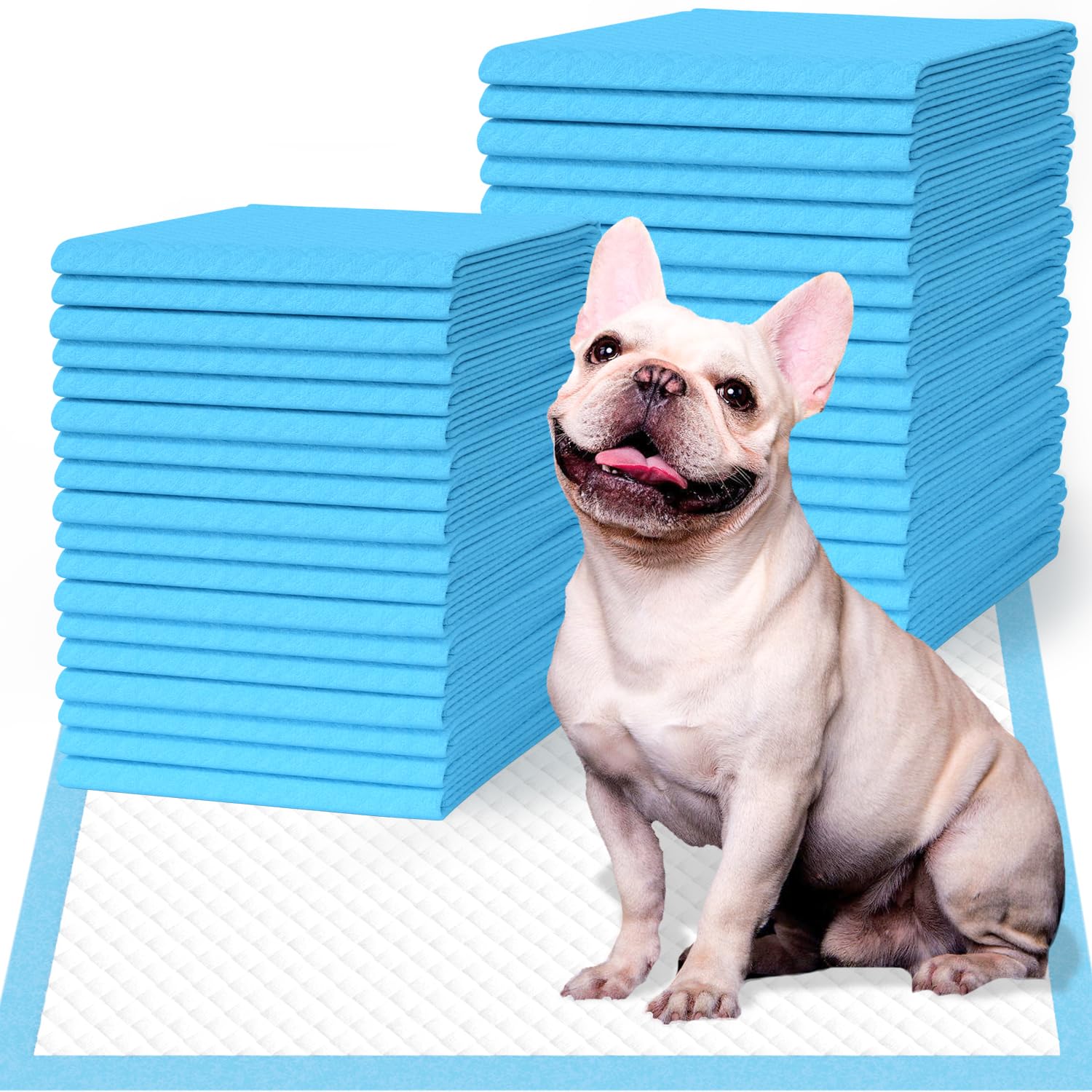 IMMCUTE Puppy Pee Pads 22"x23", 50 Count, Super Absorbent Leak-Proof Disposable Dog Training Pads for Puppies, Adult Dogs Cats & Other Pets Potty