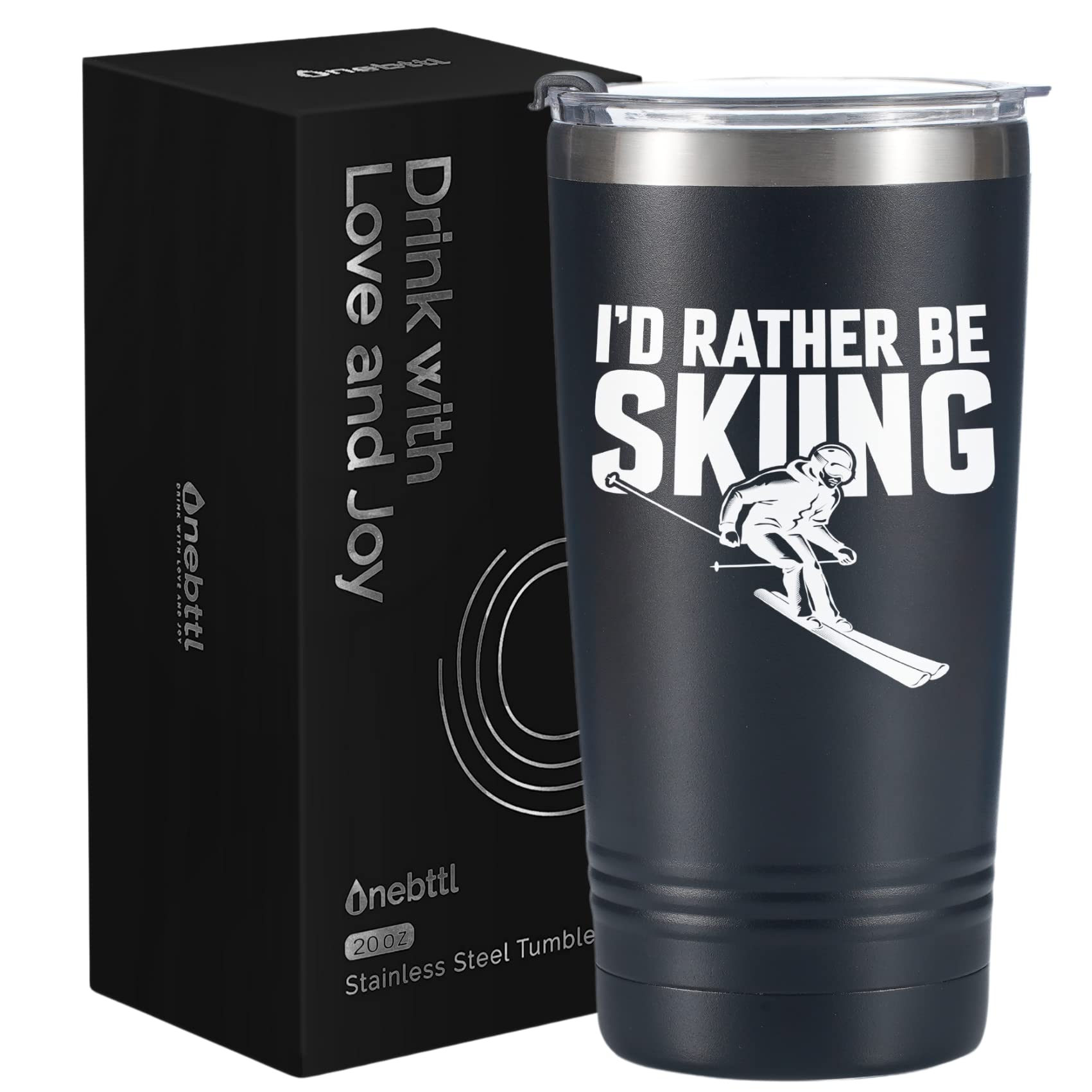 Twenty ounce insulated skiing tumbler
