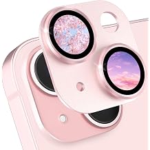 CloudValley for iPhone 15/ iPhone 15 Plus Camera Lens Protector, HD Tempered Metal Matte Glass Anti-Scratch, Case Friendly Full Screen Cover Film Accessories, Pink