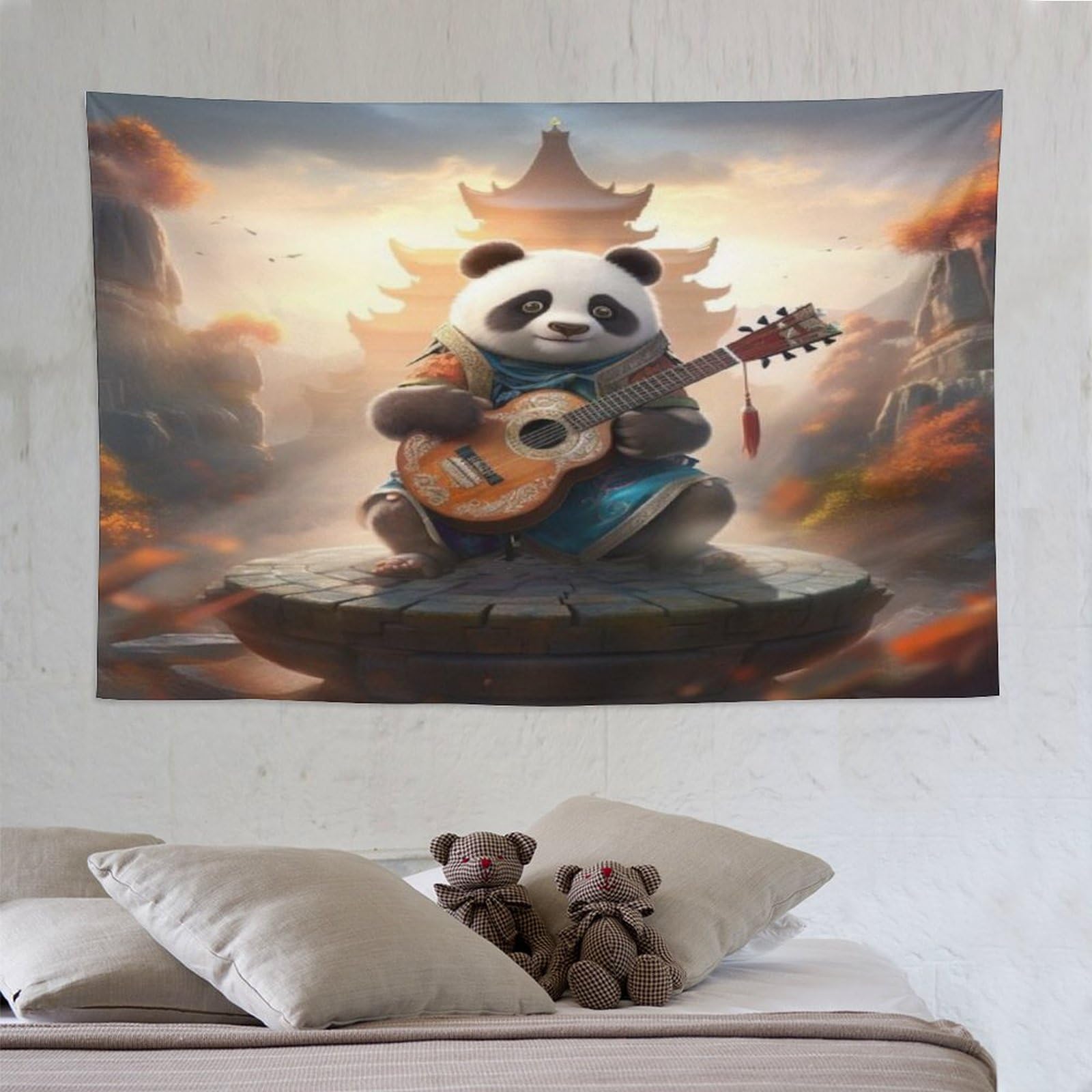 Panda Tapestry Wall Hanging Tapestry Tapestries for Bedroom Living Room Dorm Decor 150×230cm