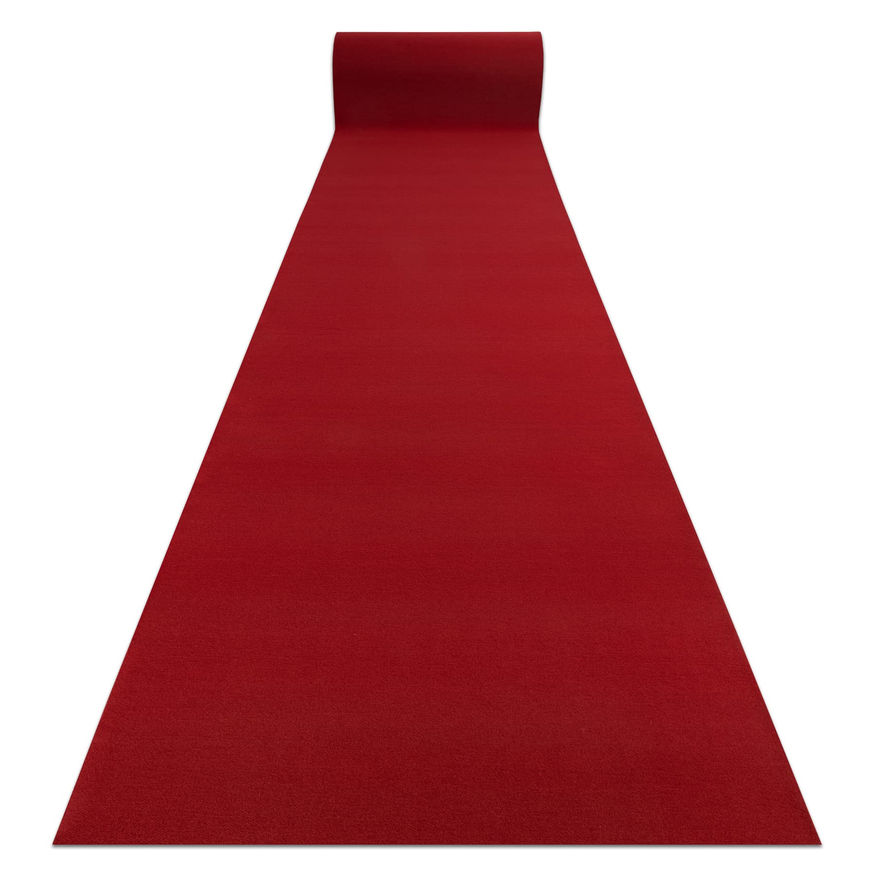 Alfombra de pasillo antideslizante Rumba 1974 para evitar resbalones, goma roja 100x210 cm