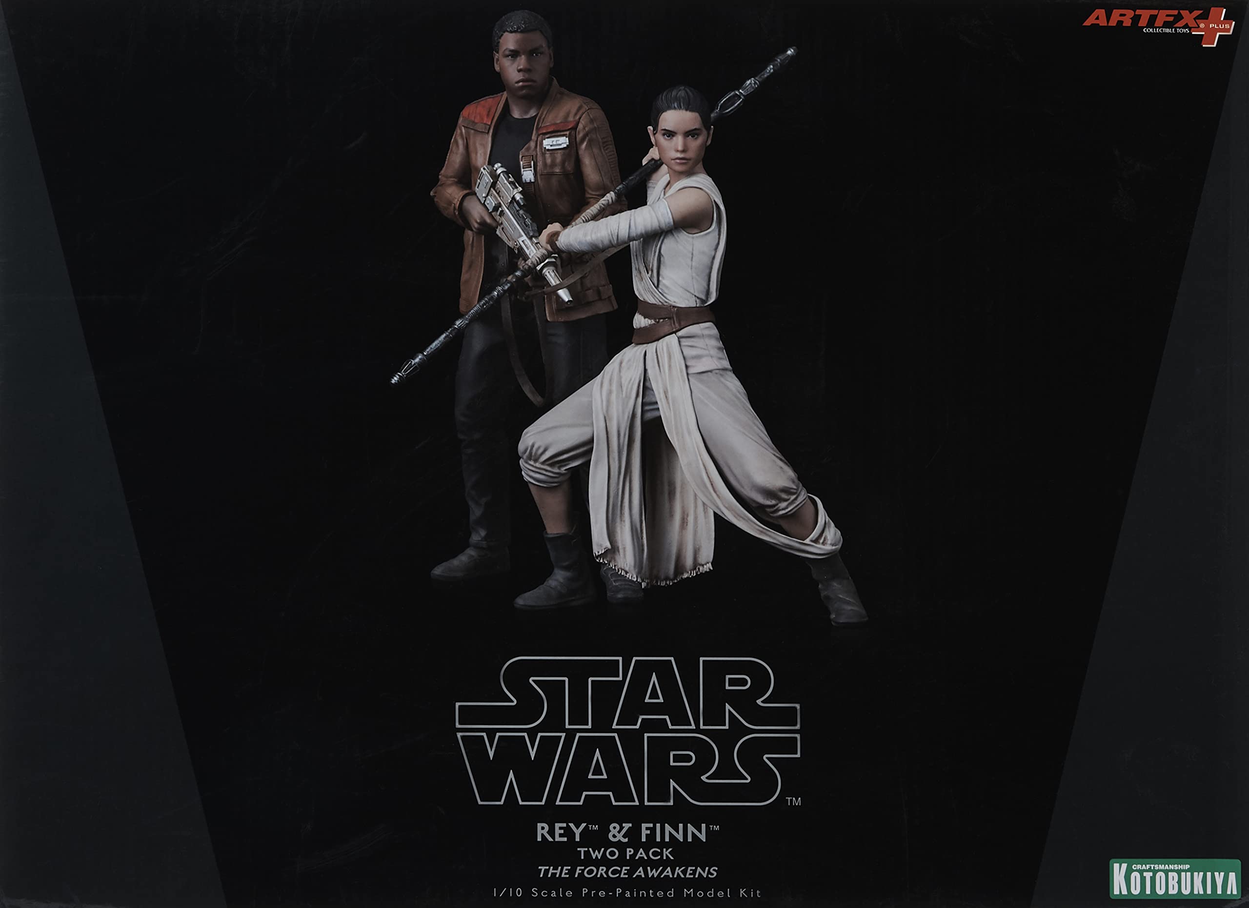 (未使用･未開封品)　コトブキヤ ARTFX+ STAR WARS レイ &amp; フィン 2パック フォースの覚醒版 1/10スケール PVC製 塗装済み簡易組立フィギュア qdkdu57 Amazon.co.jp: コトブキヤ ARTFX+ STAR WARS レイ & フィン 2
