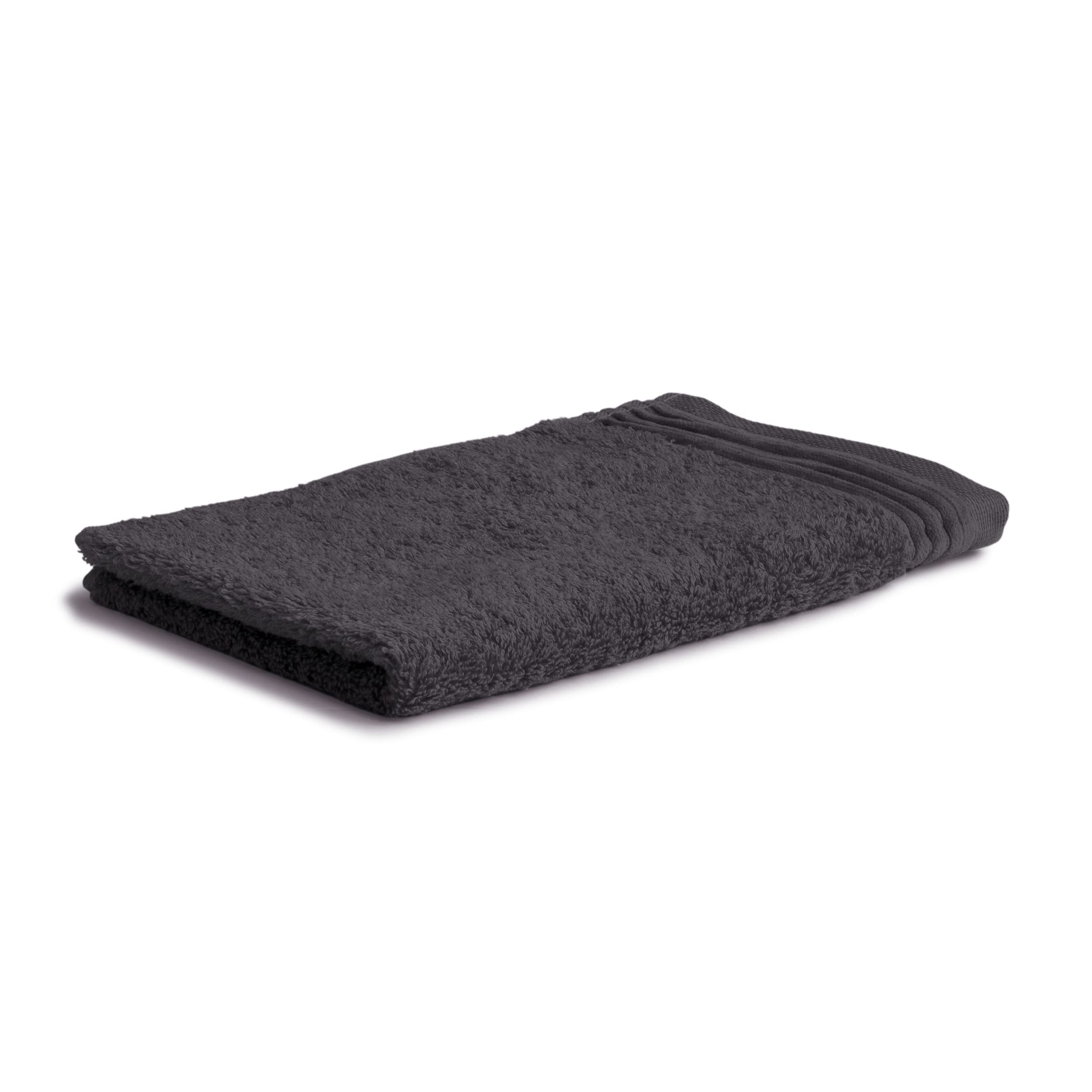 Möve Loft guest towel 30 x 50 cm made of 100% cotton (Spinair), graphite, Gray