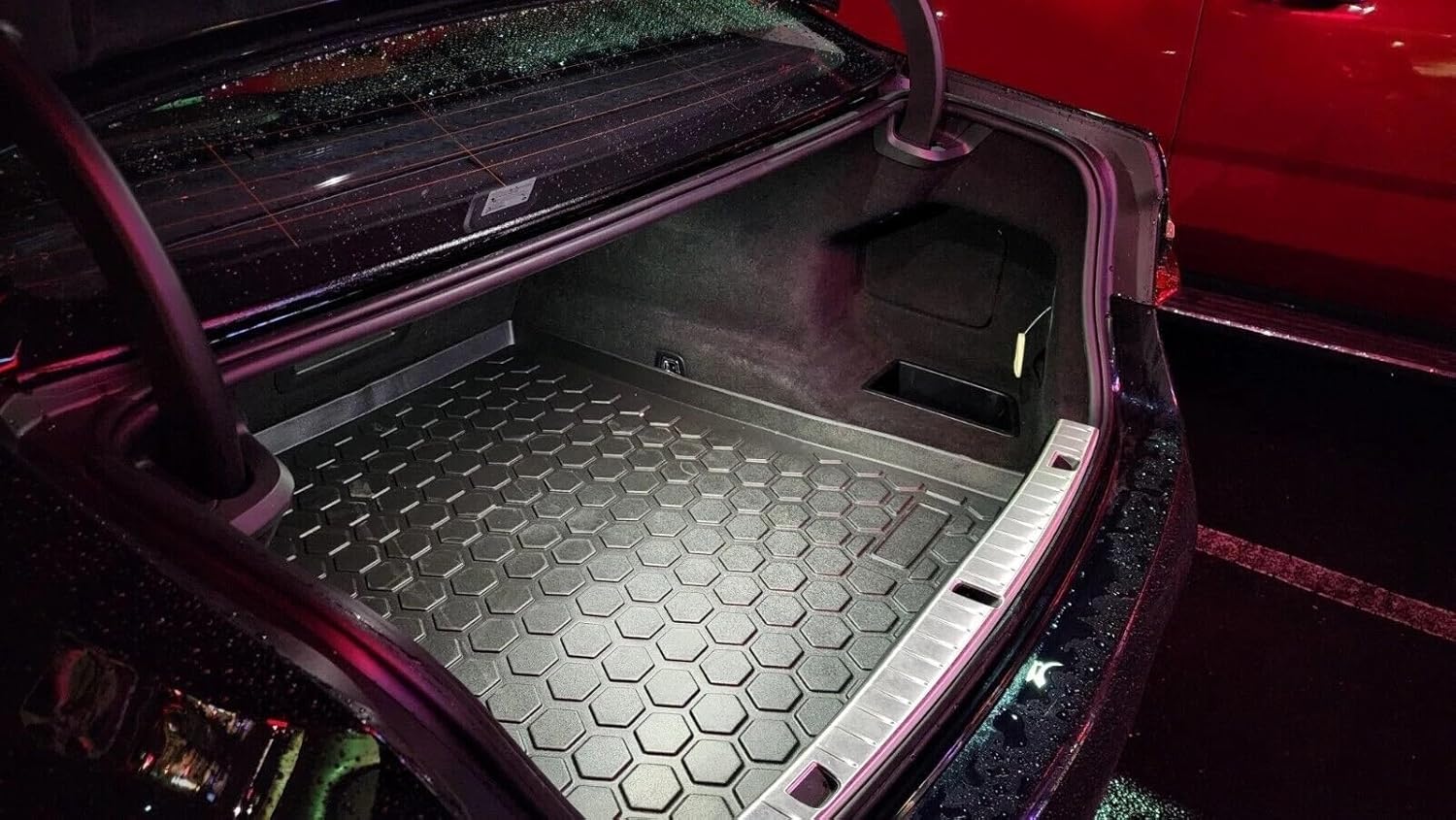 Cargo Liner - Trunk Mat for BMW 7-Series G11 G12 2016-2022 – Weather-Resistant Trunk Mats for Cars with Raised Lip – Non-Slip Car Trunk Mat Rubber–Laser Pre-Cut Design